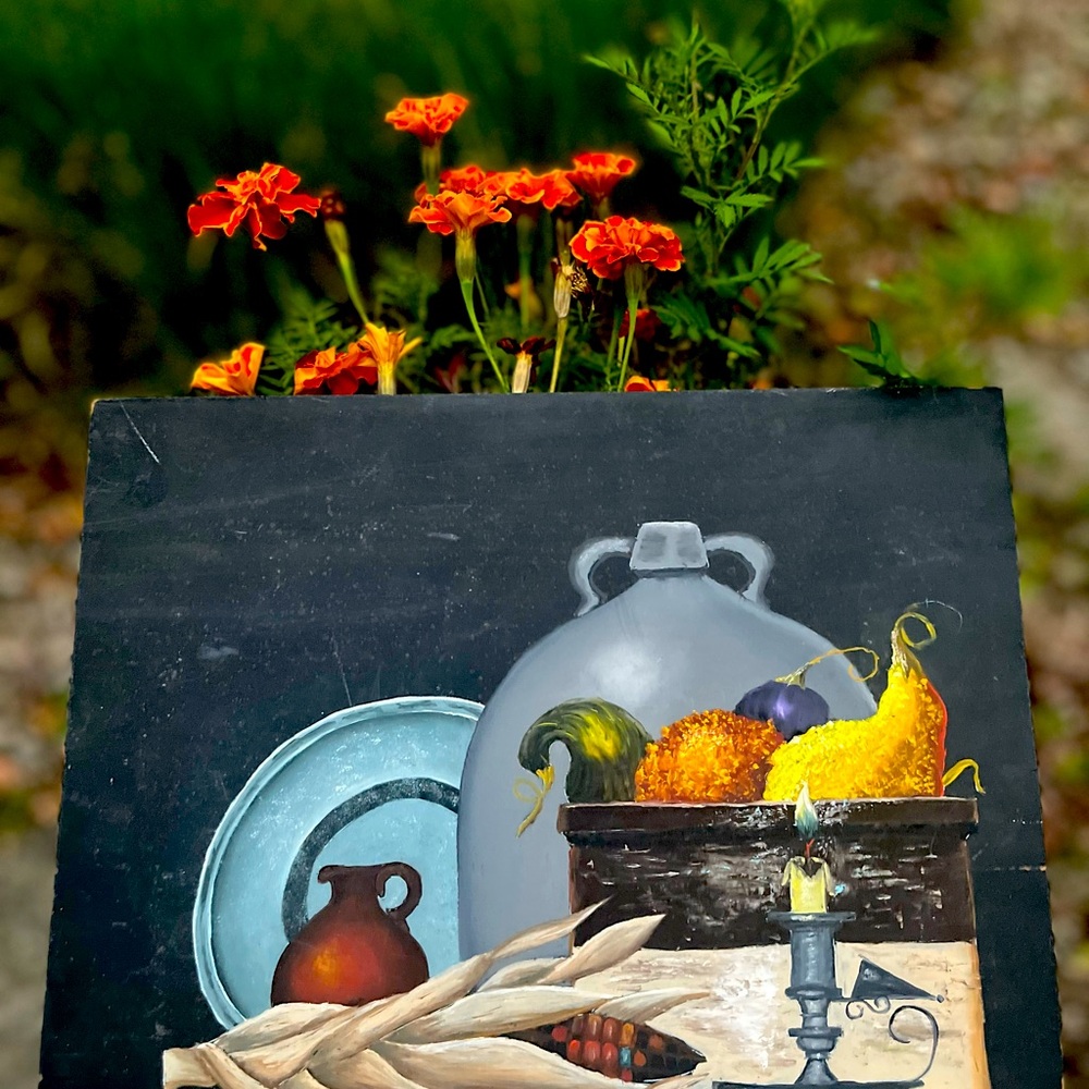 Farmhouse Rustic Still Life Art Painting